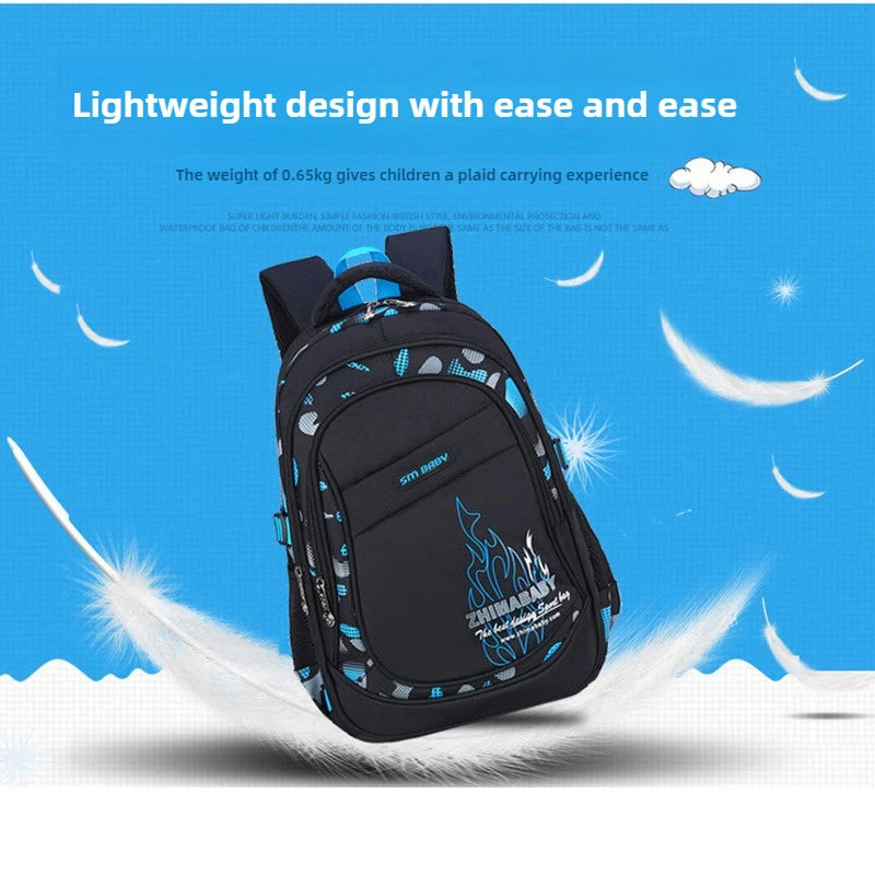 Waterproof School Backpack for Kids 6–12 Years – Lightweight Large Capacity bag