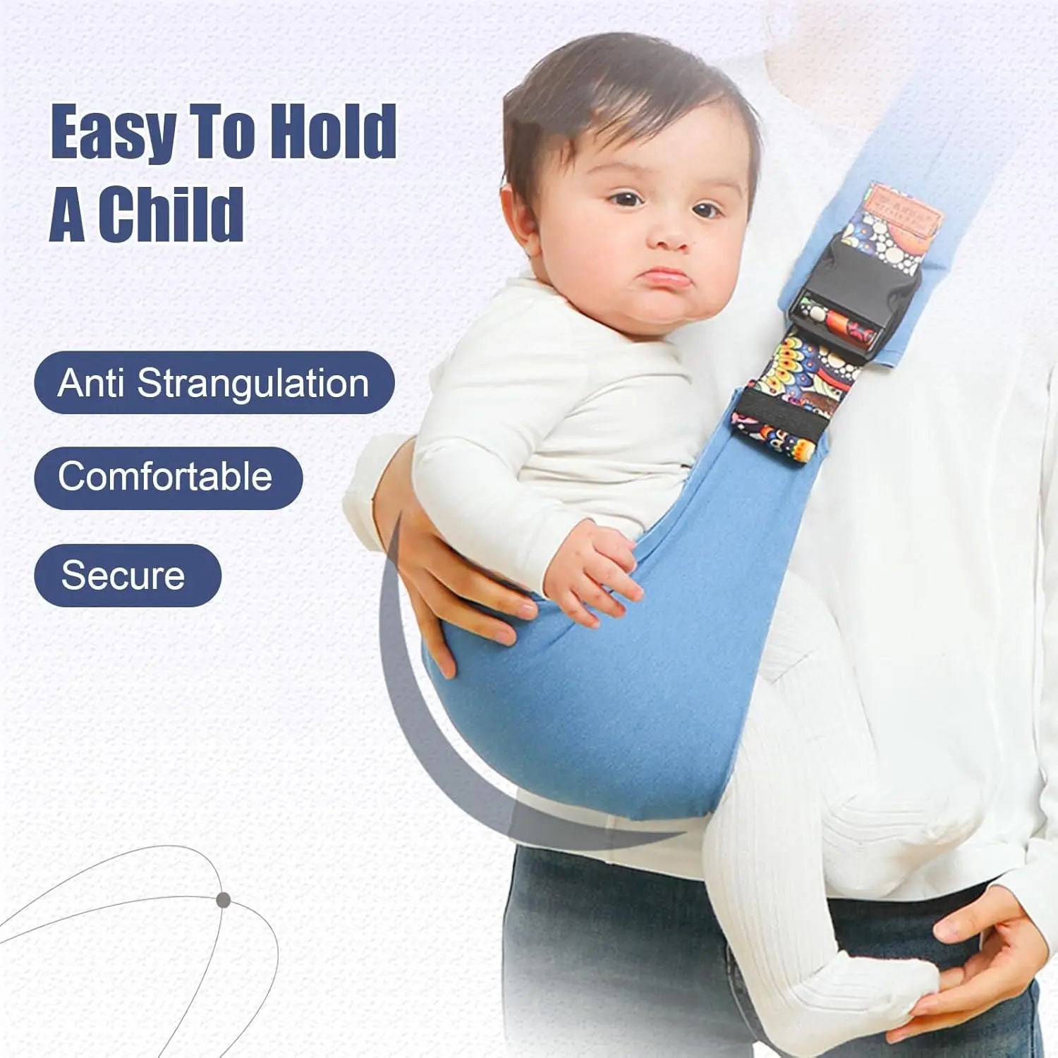 Soft Baby Carrier for Newborns with Waist Stool-Four-Seasons Universal Infant Sling