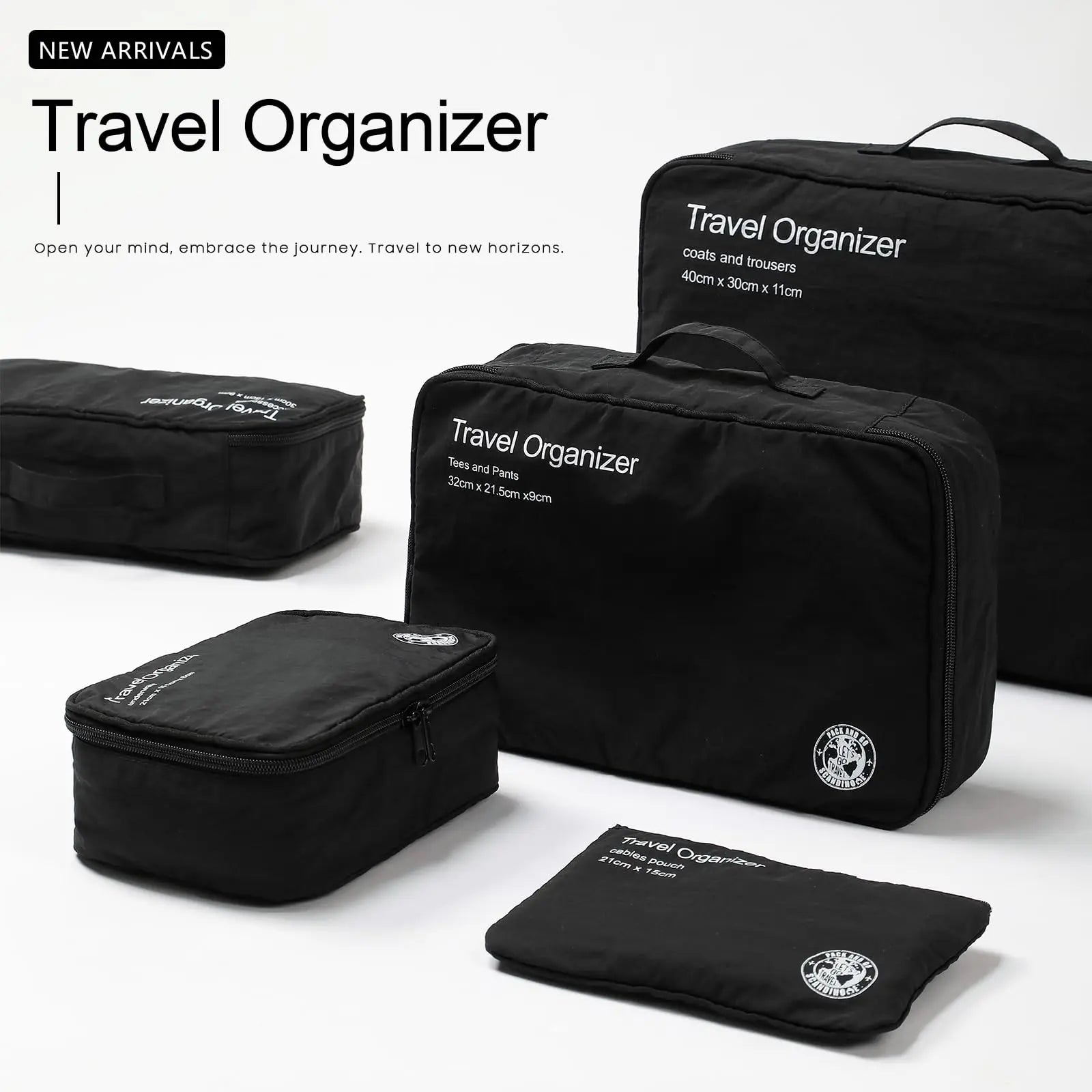 7Pcs Portable Travel Packing Cubes