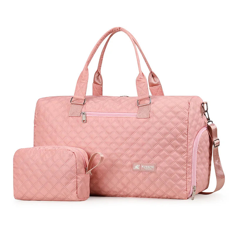 Portable Shoulder Travel Duffle Bag – Foldable Storage Bag