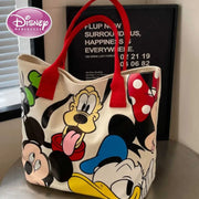 Versatile Mickey Canvas Handbag – Casual Tote Bag