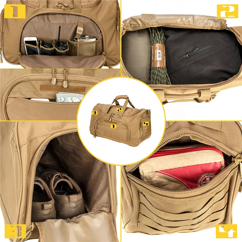 50L Foldable Travel Duffle Bag