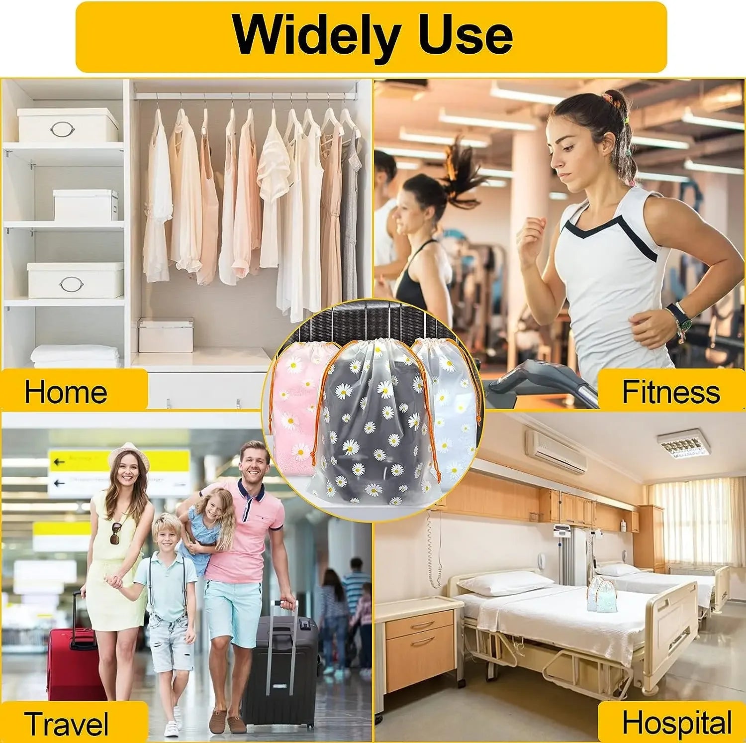 Transparent Drawstring Bags