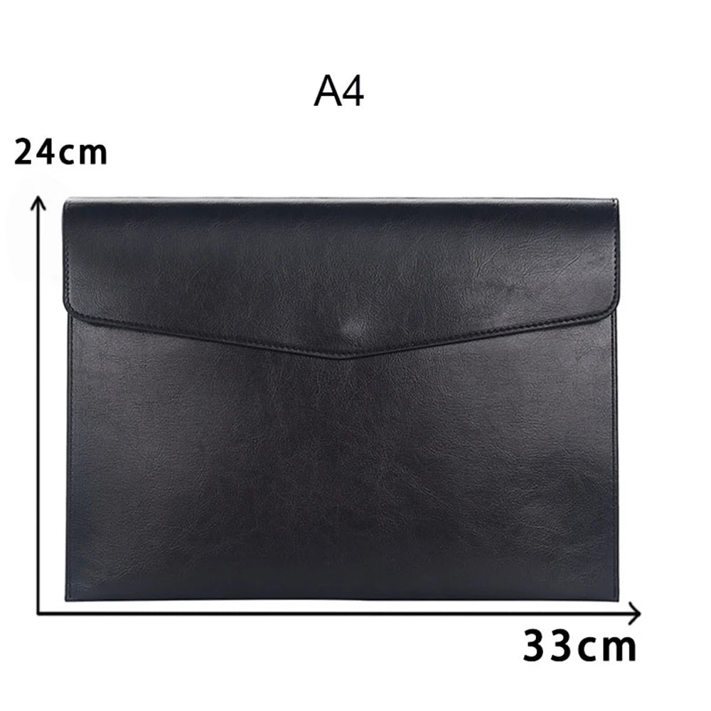 Leather Document Organizer – File Folder & Passport Holder