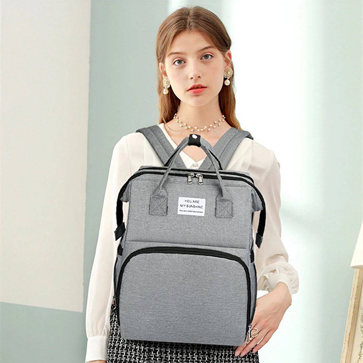 Folding Mommy Bag – Lightweight Portable Baby Backpack