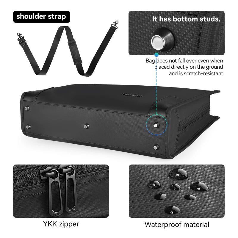 Business Laptop Bag – Premium Leather Briefcase & Crossbody Bag