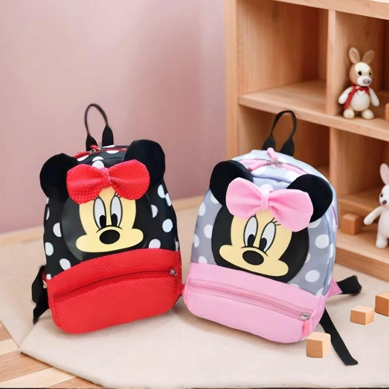 Cute Disney Minnie Kids Backpack – Cartoon Kindergarten School Bag