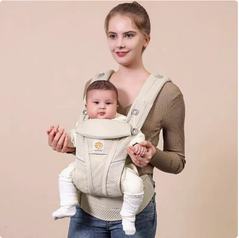 Baby Carrier with Hip Seat- Multifunctional Newborn to Toddler Carrier