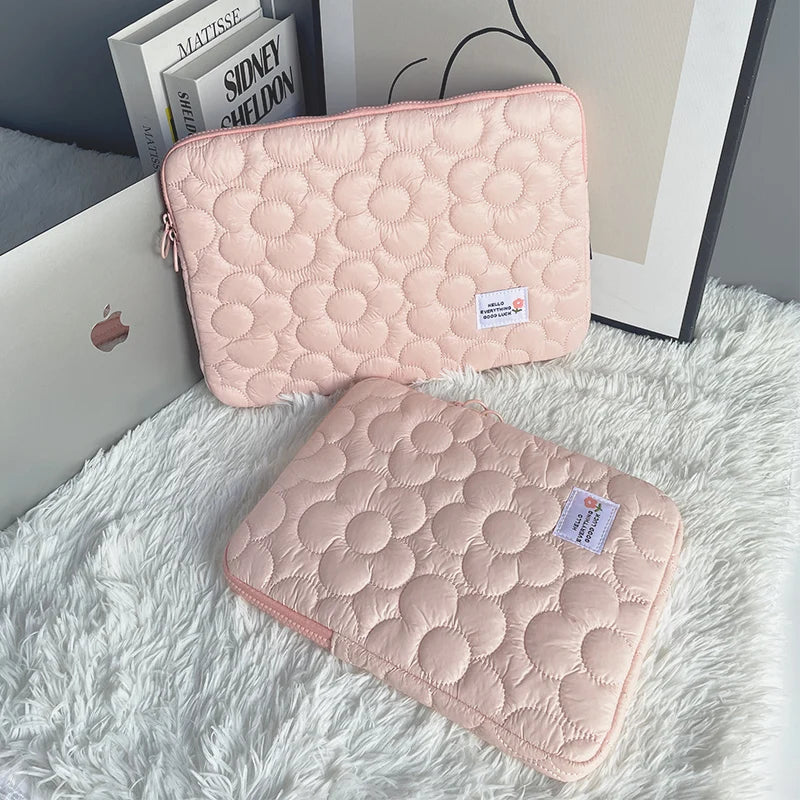 Cute Flower Laptop Sleeve – Protective Bag for MacBook for 11–15.6 Inch