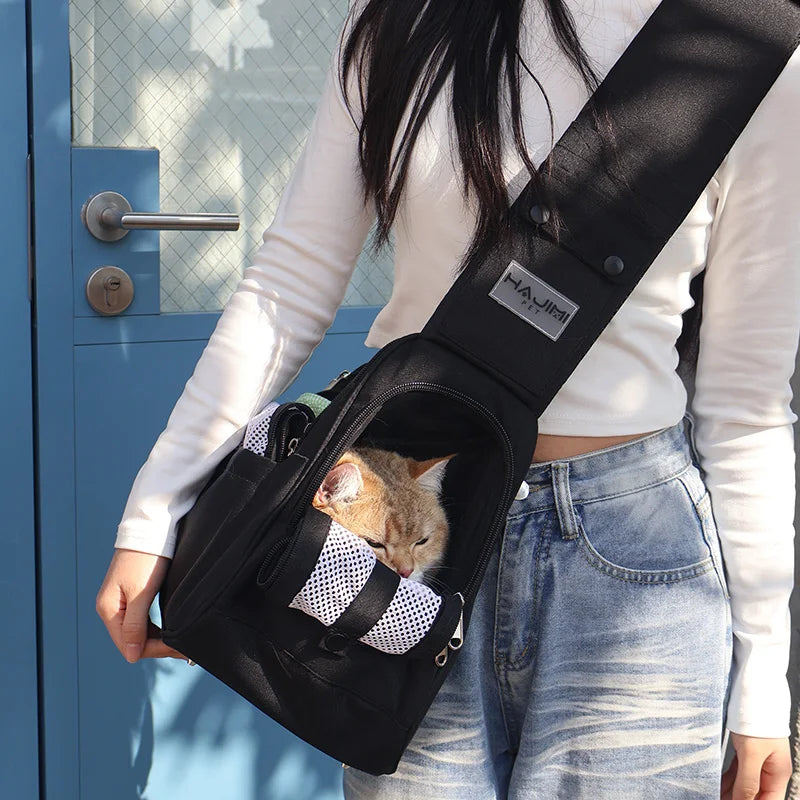 Pet Backpack with Comfortable Carry Strap-Cat & Small Dog Travel Bag