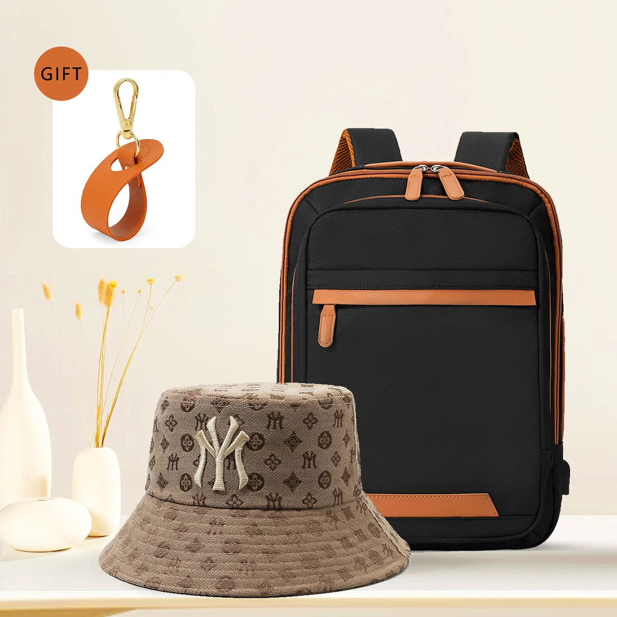 Durable USB charging backpack with waterproof design