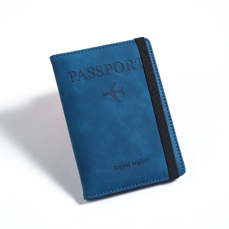 Vintage Passport Holder – PU Leather with ID & Card Slots