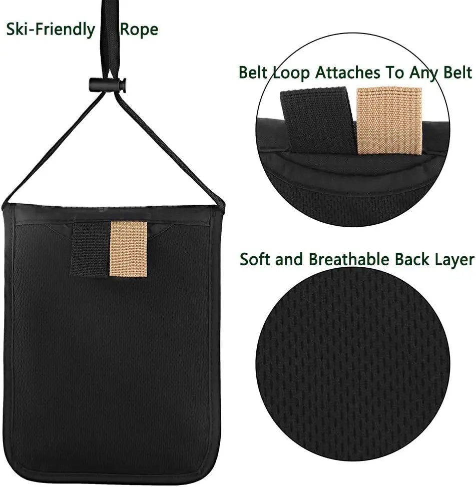 Travel Neck Wallet – RFID Family Passport Organizer