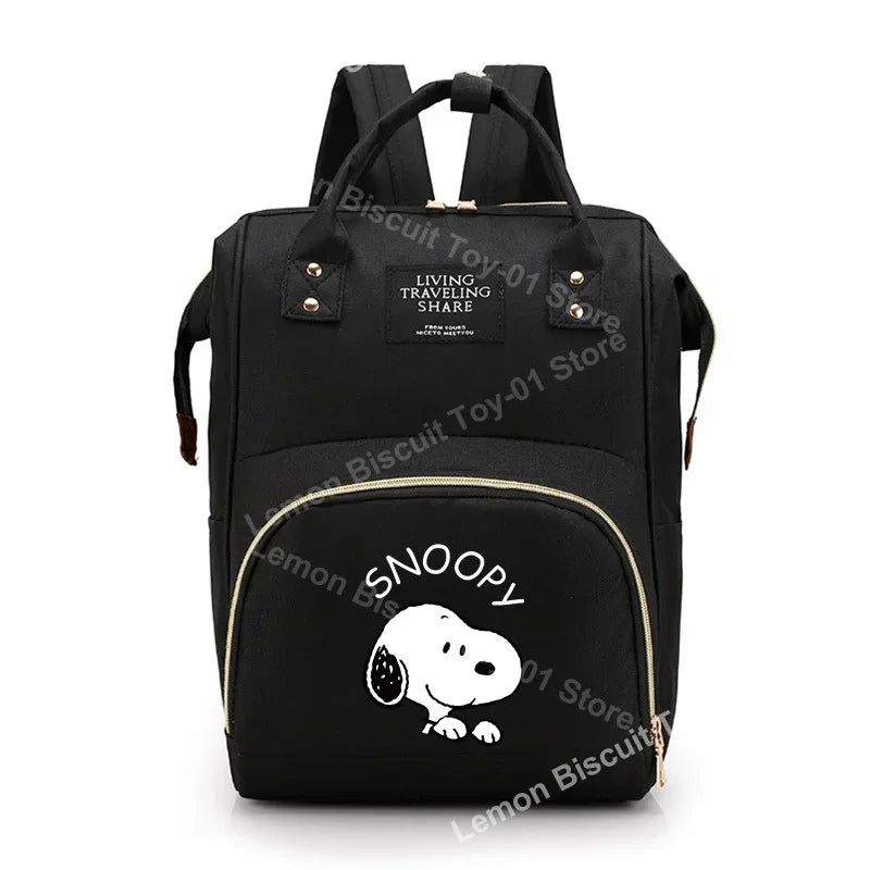 Cute Cartoon Diaper Bag – Snoopy Themed Baby Travel Backpack