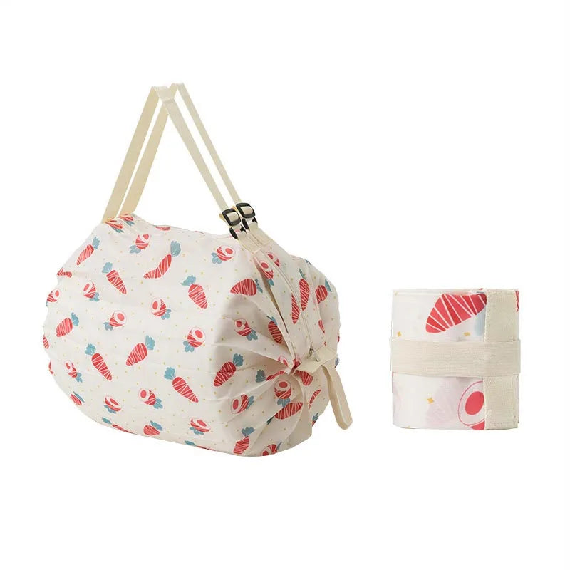 Foldable Reusable Shopping Bag – Eco-Friendly Portable Cloth Shopper for Daily Use