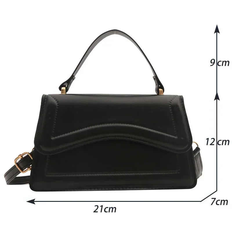 Elegant PU Messenger Crossbody  Bag – Compact HandBag