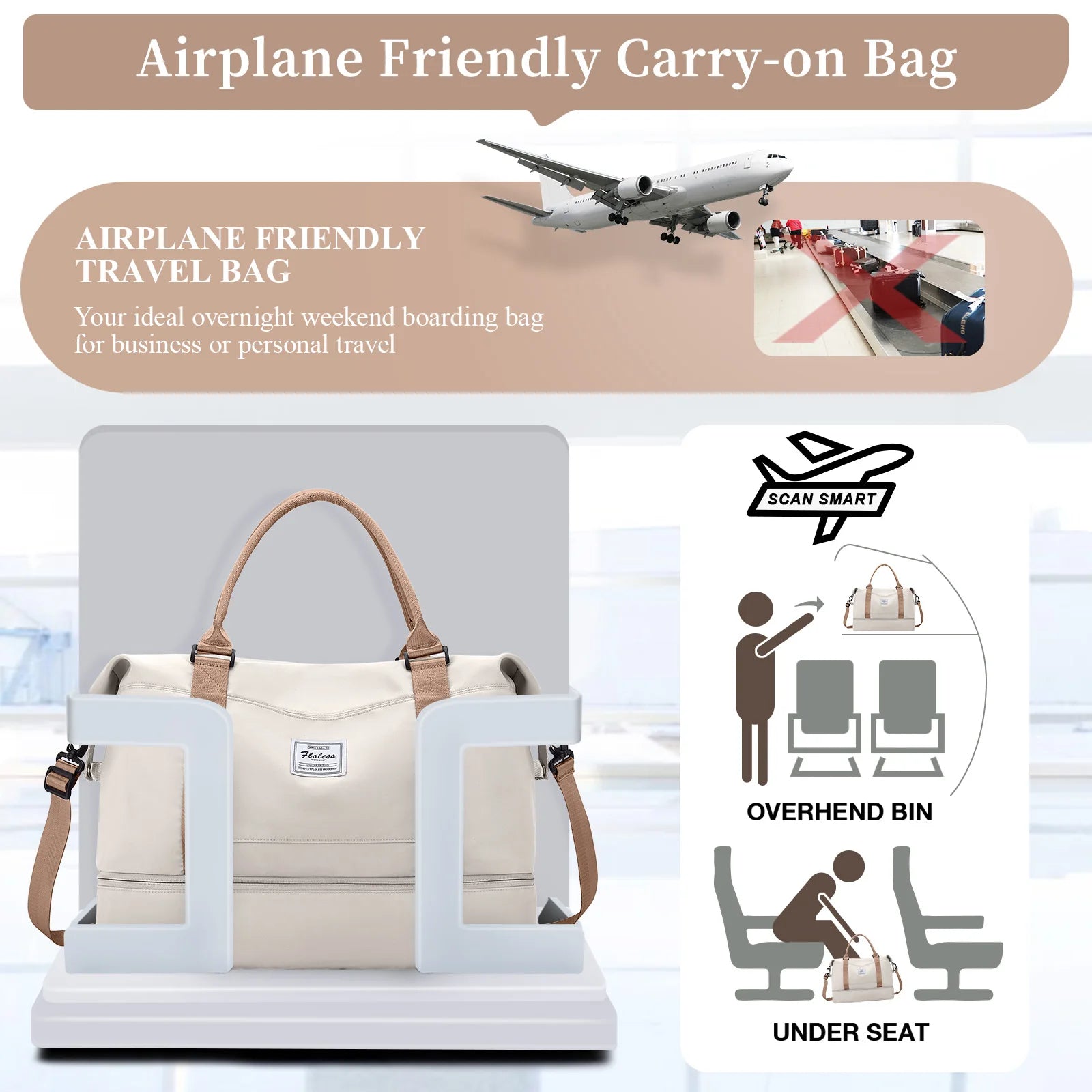 Stylish Travel Duffle Bag- Weekender Bag