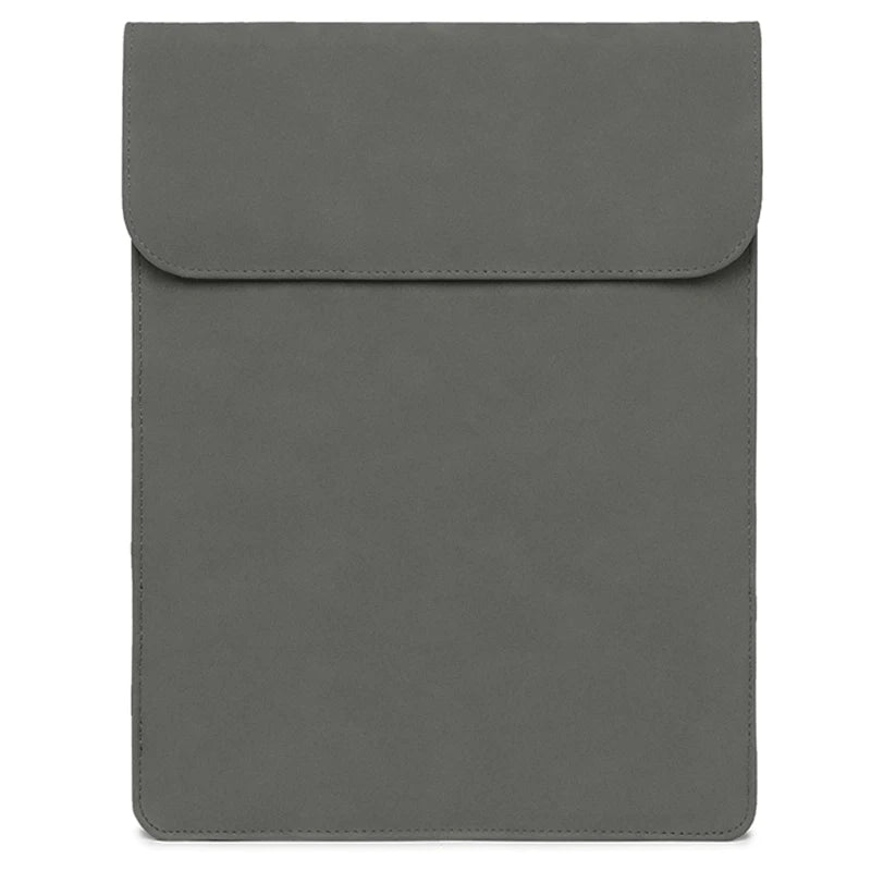 Vegan Leather Laptop Sleeve for MacBook Air Pro 13–16 Inch – Slim Matte Protective Case