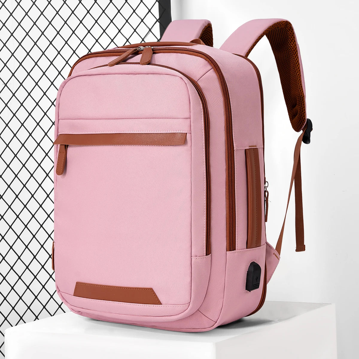 Durable USB charging backpack with waterproof design