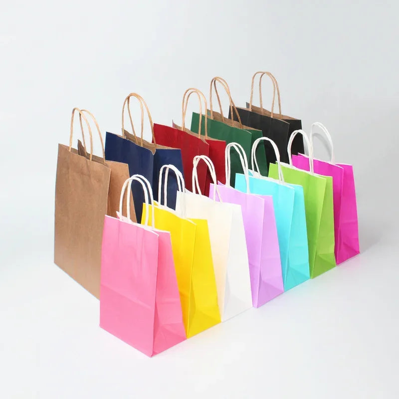 Kraft Paper Gift Bags with Handles