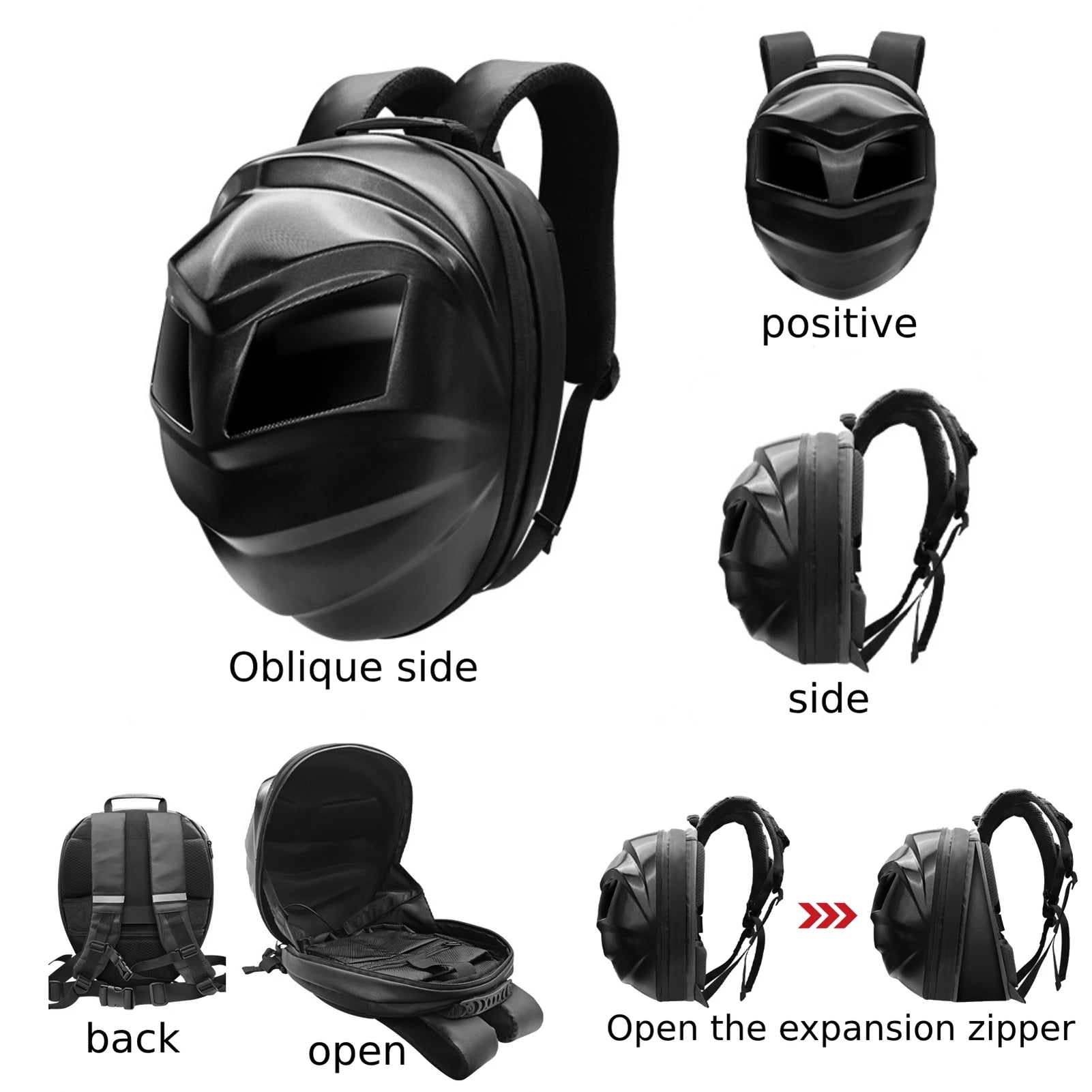 Programmable LED Backpack – Bluetooth Waterproof Digital Display Travel & Motorcycle Backpack