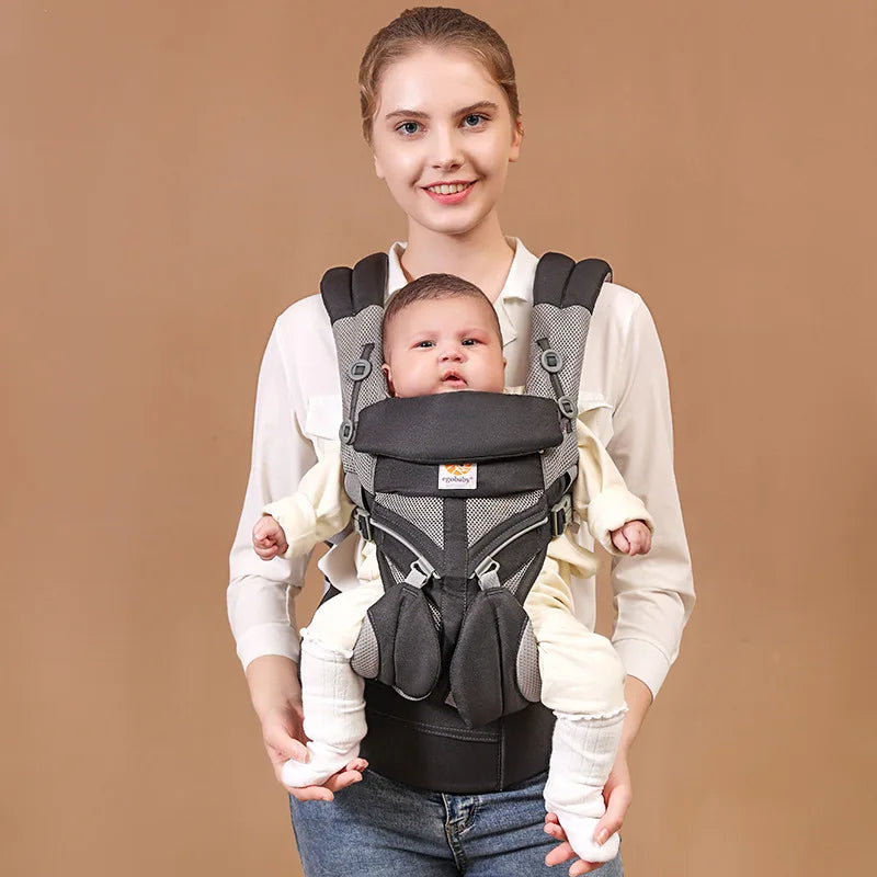 Baby Carrier with Hip Seat- Multifunctional Newborn to Toddler Carrier