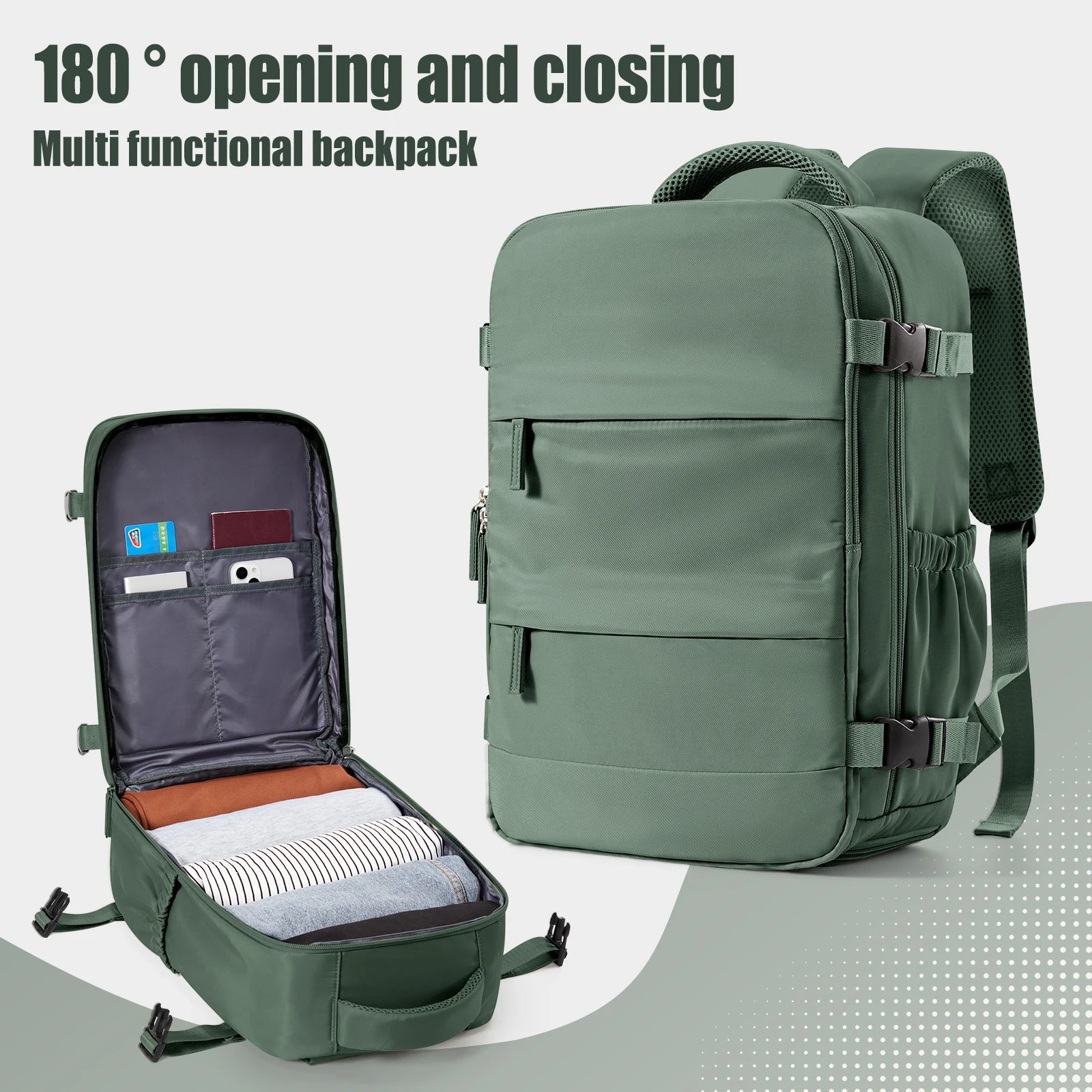 Water-resistant 40x20x25 Cabin Backpack