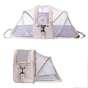 2-in-1 Multifunctional Cat Backpack – Double Expandable Foldable Breathable Pet Carrier