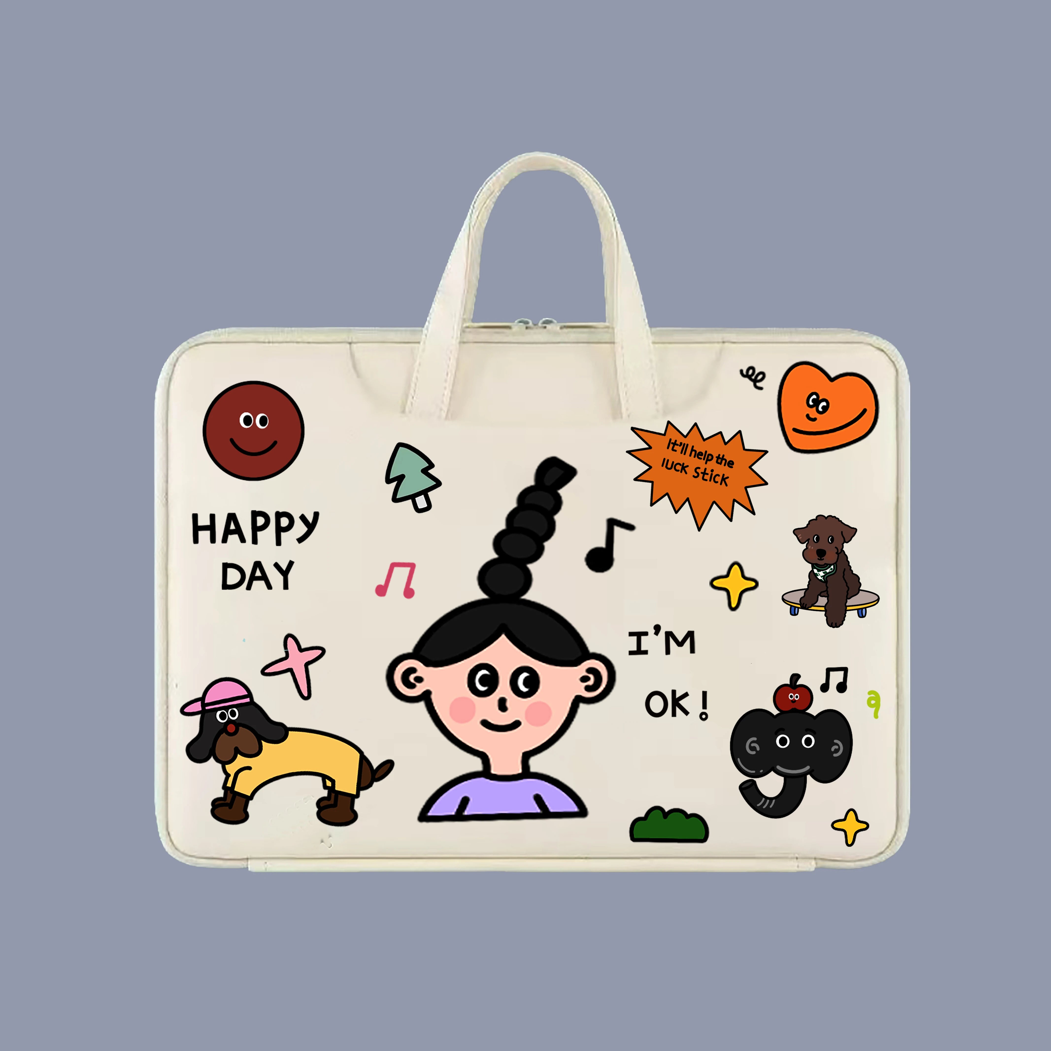 Cute Waterproof Laptop Sleeve 13–16 Inch for MacBook & Notebooks