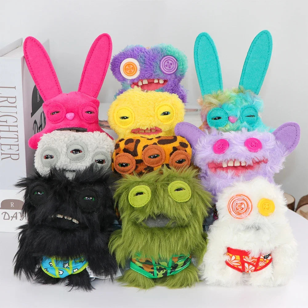 Fuggler Monster Plush Keychain – Cute Ugly Stuffed Pendant