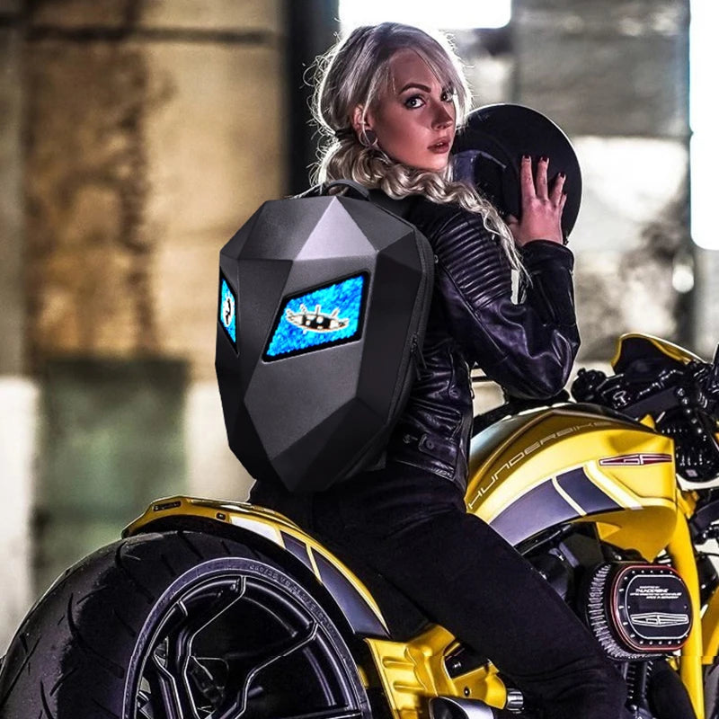 Waterproof LED Backpack for Commuters – Motorcycle & Daily Travel Bag