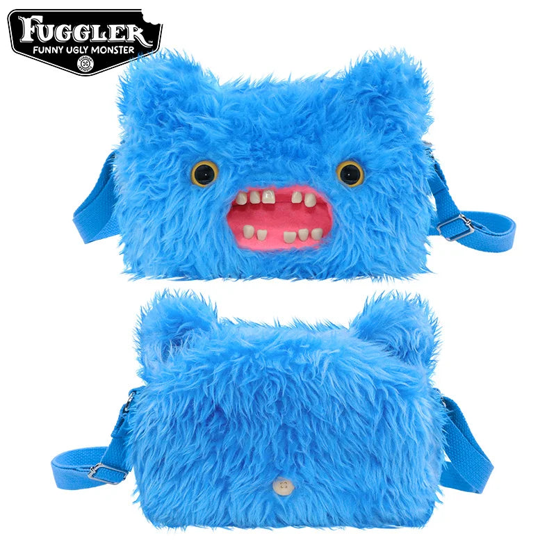 Fuggler Mr. Buttons Screech Plush Crossbody Bag – Cute Ugly Monster Toy