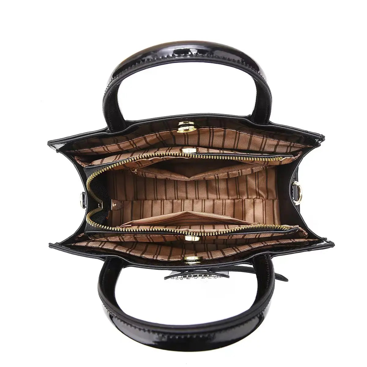 Premium Crocodile Pattern Handbag–Stylish Leather Tote Satchel