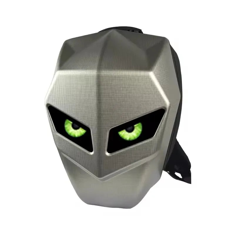 Waterproof Helmet Backpack – Hard Shell LED Motorcycle Bag
