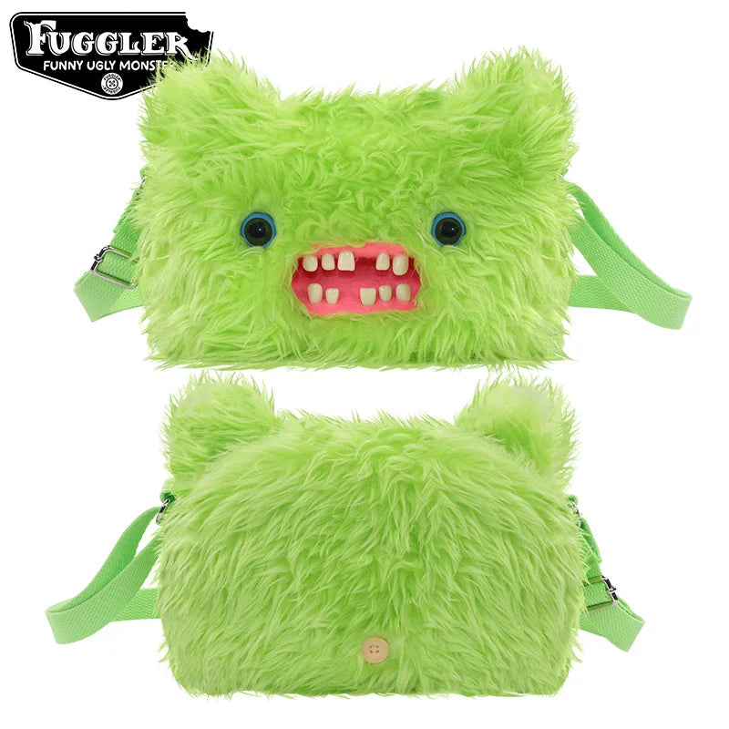 Fuggler Mr. Buttons Screech Plush Crossbody Bag – Cute Ugly Monster Toy