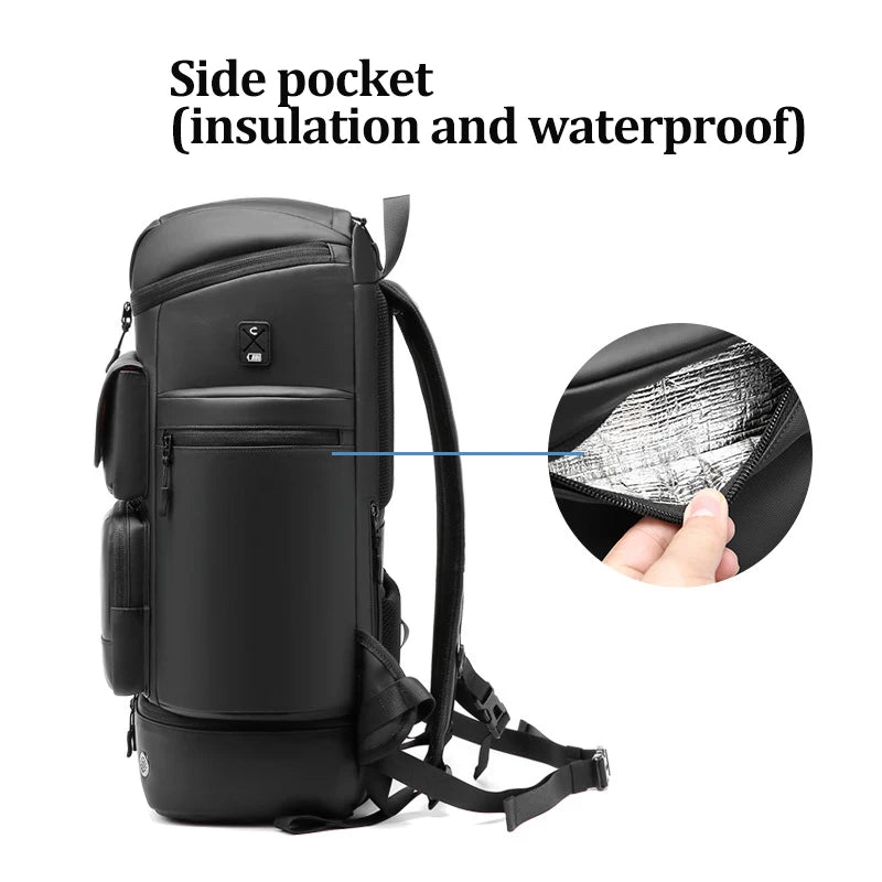 50L Large Capacity Waterproof Travel Backpack – 17-Inch Laptop Bag