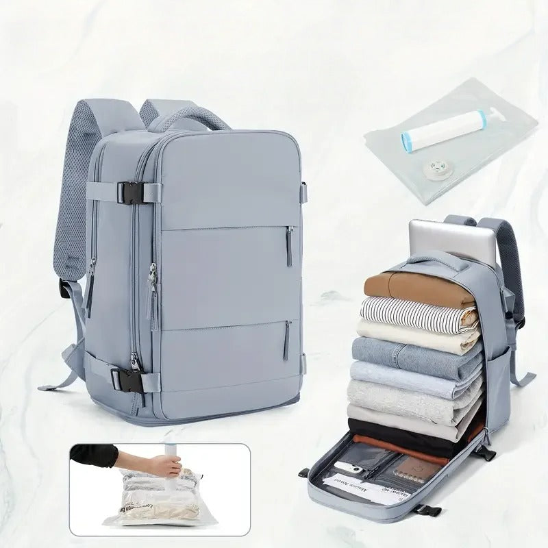 Compact Carry-On Backpack – Cabin Bag with Vacuum Storage