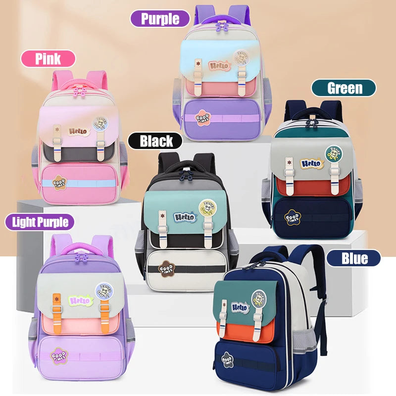 Primary School Student Backpack – Kids Book Bag for Boys & Girls