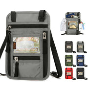 Oxford Fabric Travel Wallet – Waterproof RFID Neck Bag