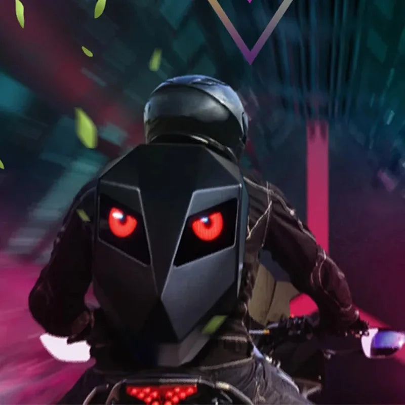 Bluetooth LED Hard Shell Knight Bag – Stylish Anti-Theft Laptop Backpack