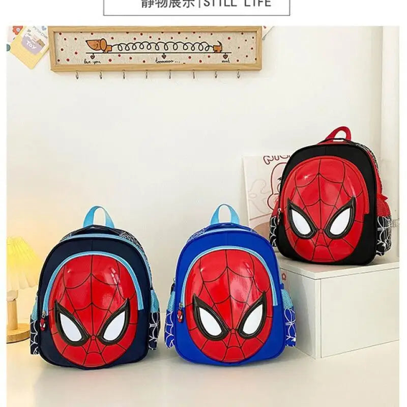 Marvel Spider-Man 3D Backpack for Kids - Superhero Cartoon School Bag
