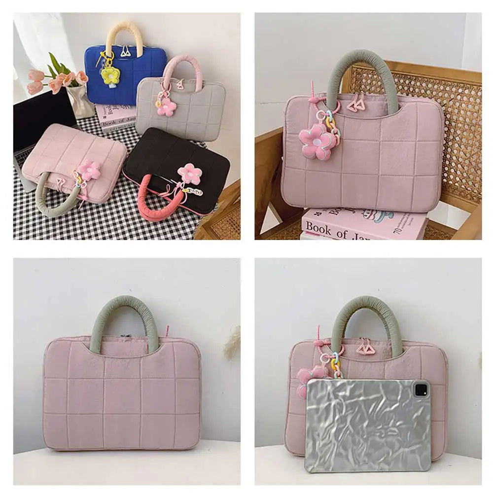 Puffy Laptop Sleeve for Women – 14/16 Inch Notebook Handbag