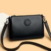 Versatile PU Leather Crossbody Bag – Solid Color Crossbody Bag