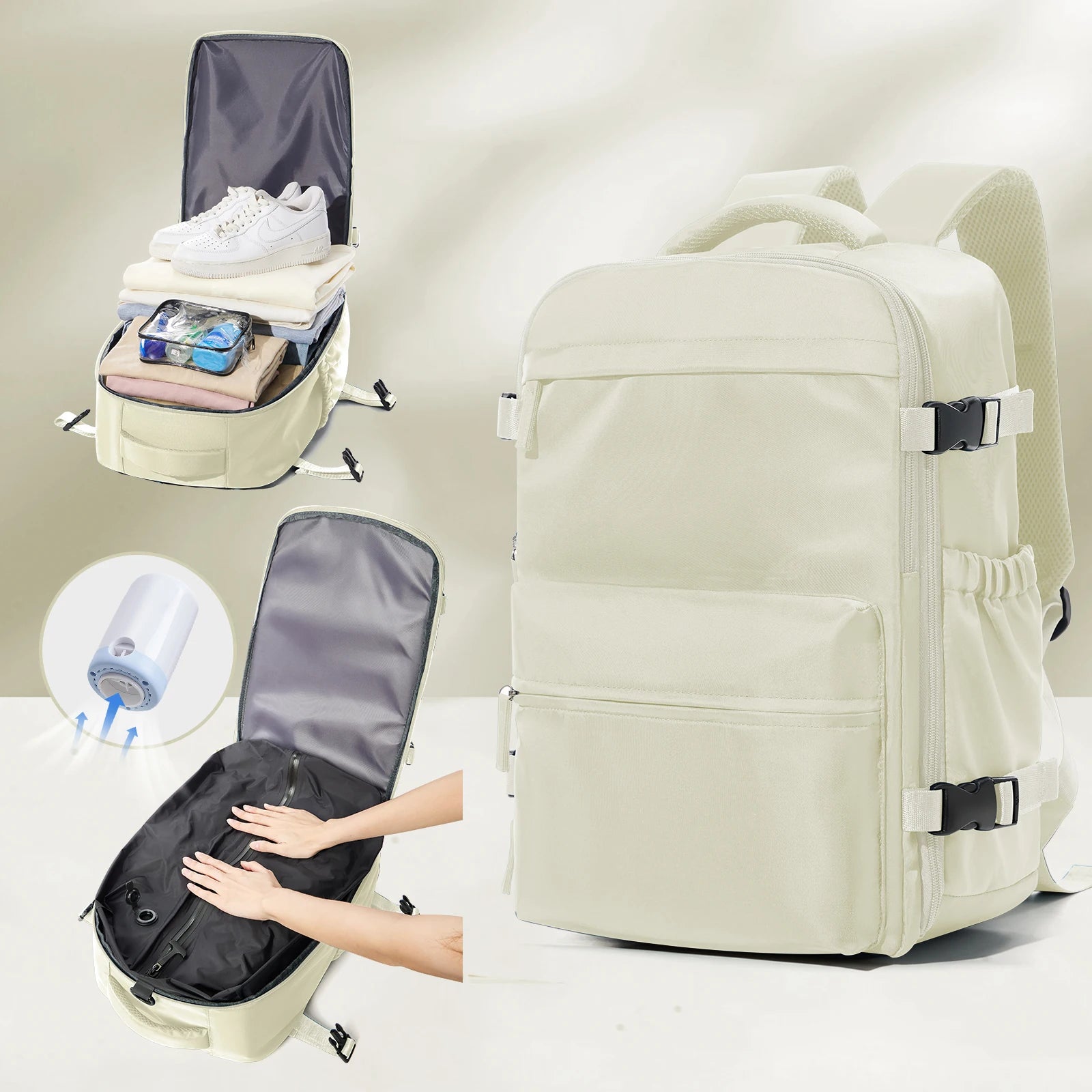 Expandable Vacuum Cabin Backpack