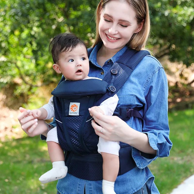 Baby Carrier with Hip Seat- Multifunctional Newborn to Toddler Carrier