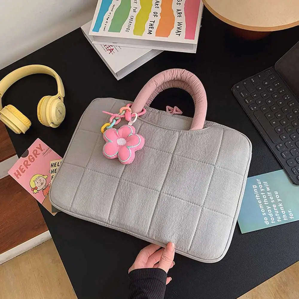 Puffy Laptop Sleeve for Women – 14/16 Inch Notebook Handbag