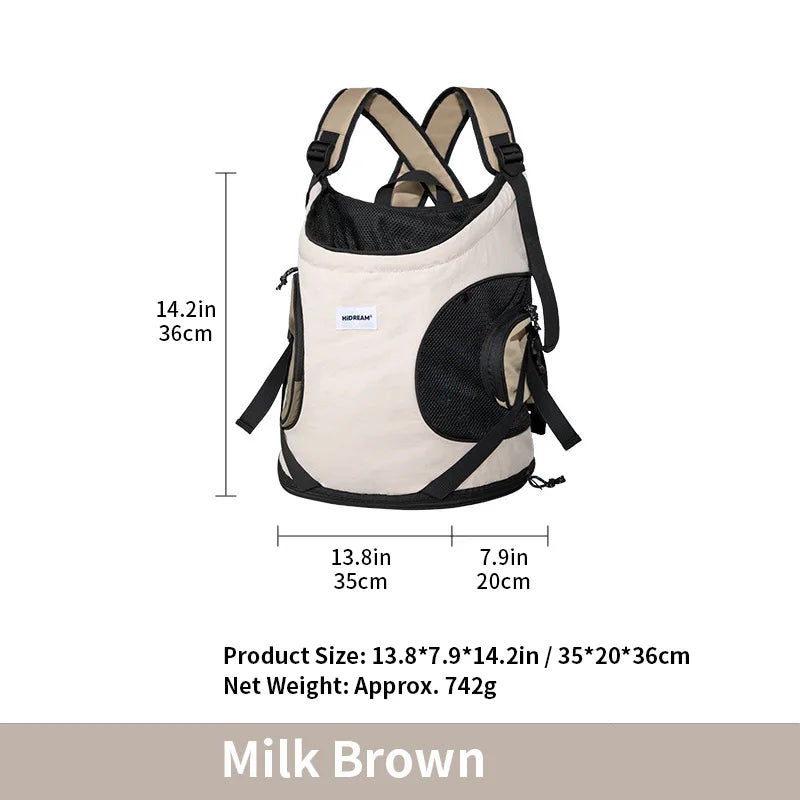 Pet Carrier Shoulder Backpack – Portable Travel Bag