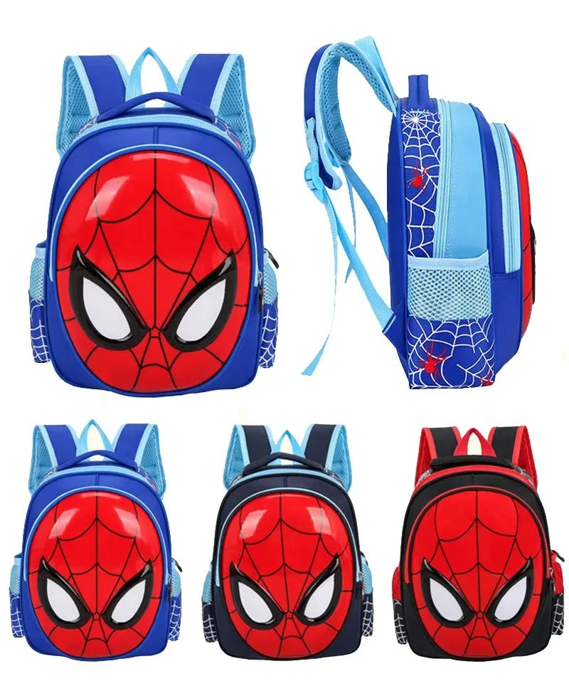 Marvel Spider-Man 3D Backpack for Kids - Superhero Cartoon School Bag