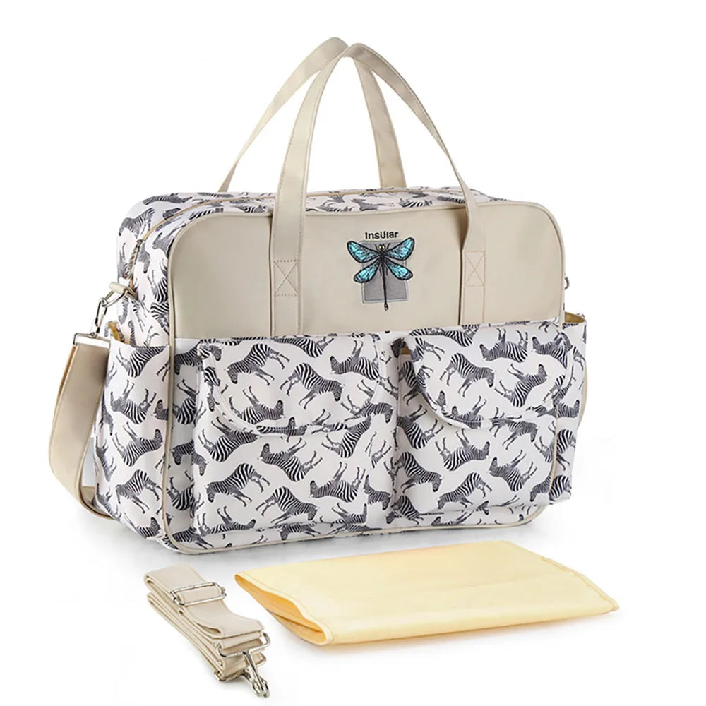 Waterproof Diaper Bag – Large Capacity Multifunctional Maternity Stroller Travel Bag