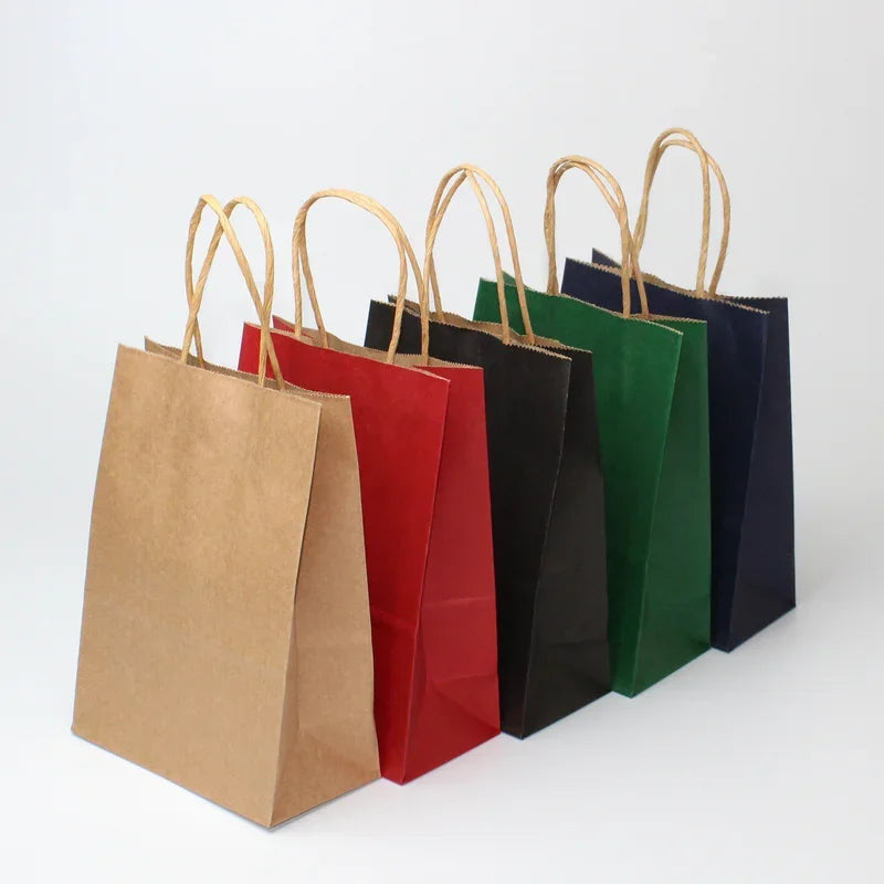 Kraft Paper Gift Bags with Handles